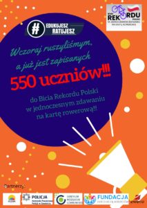 Read more about the article Bicie Rekordu – już 550 uczniów!!!!