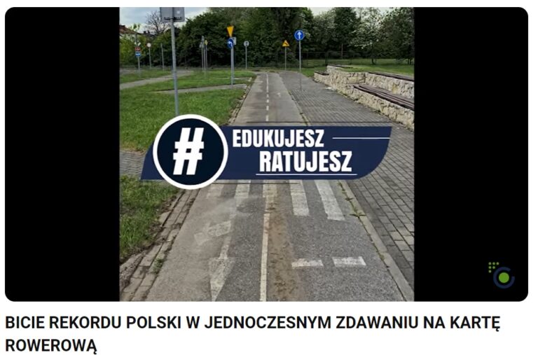 Read more about the article „Bicie Rekordu Polski w jednoczesnym zdawaniu na kartę rowerową” zbliża się wielkimi krokami!